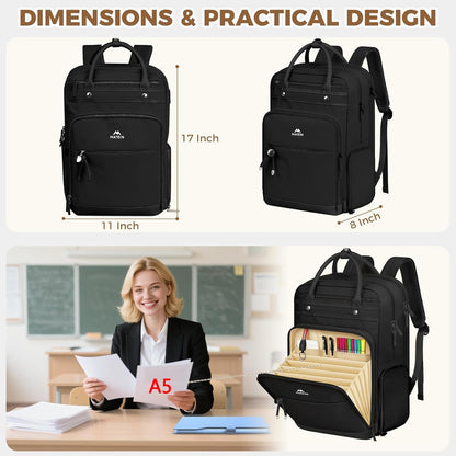 Rucksack mit Kühlfach und Laptopfach, Schwarz