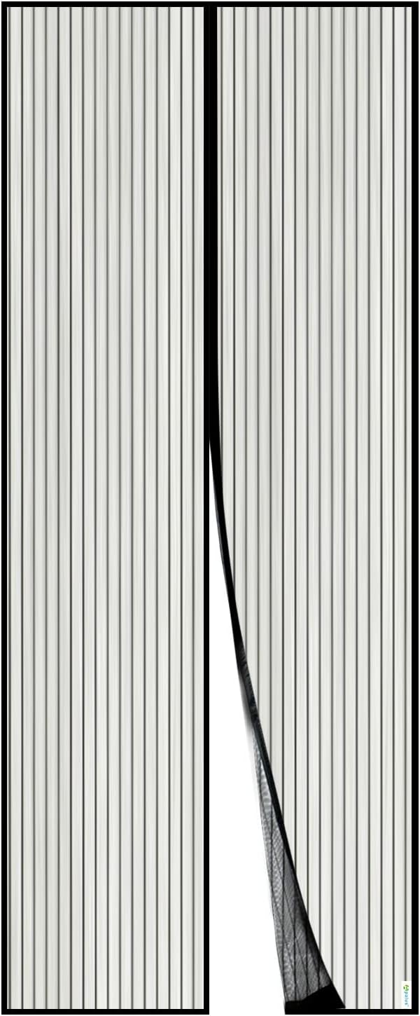 Magnetischer Insektenschutzvorhang für Türen, 90x190 cm / Schwarz