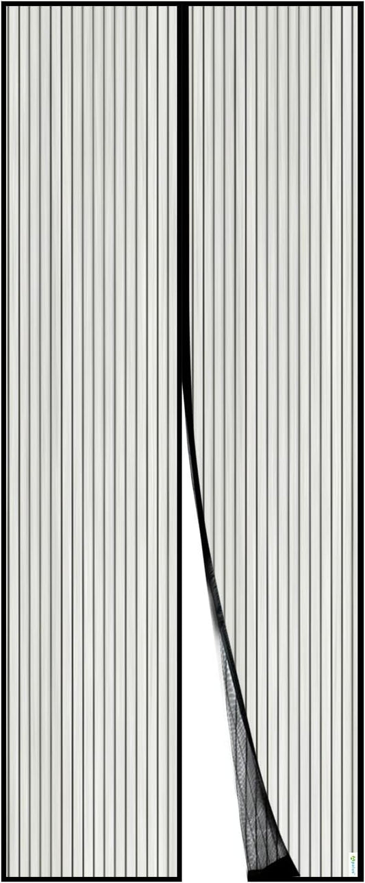 Magnetischer Insektenschutzvorhang für Türen, 90x190 cm / Schwarz