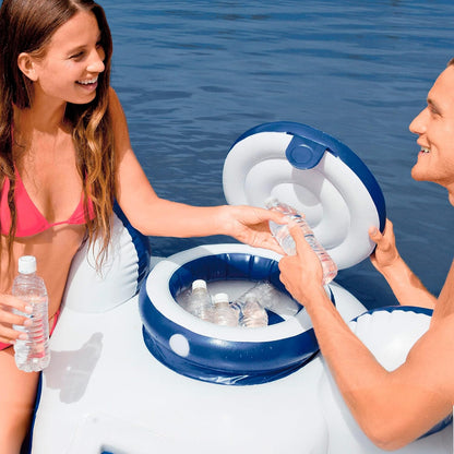 River Run 2 Aufblasbarer Doppel-Schwimmring, Doppelrad Single