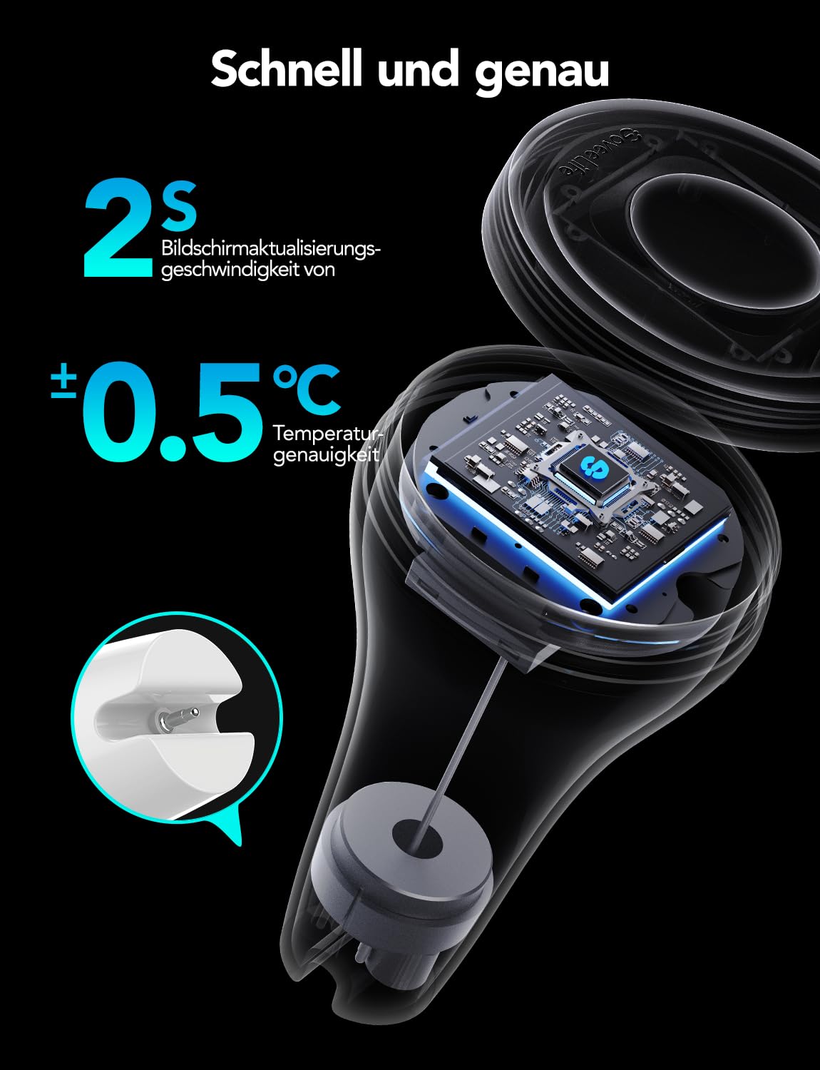 Poolthermometer mit App