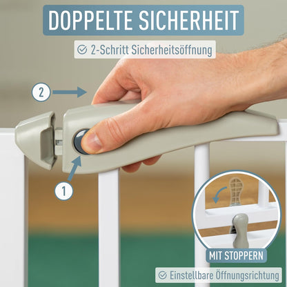 Türschutzgitter Berrin XXL für Babys & Kleinkinder, 105-115 cm