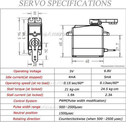 Servo Vollmetallgetriebe DS3225MG