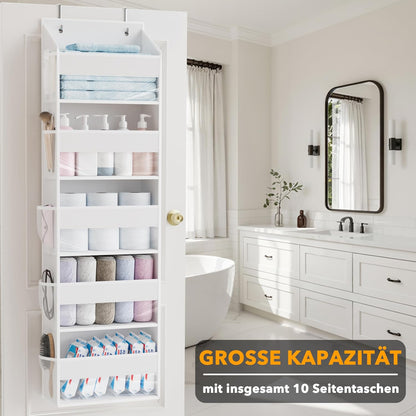 Tür-Organizer mit 5 Ebenen, 1 Packung Weiss