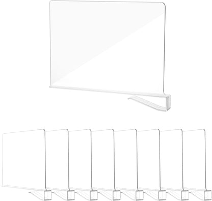 8er Set Transparente Regaltrenner