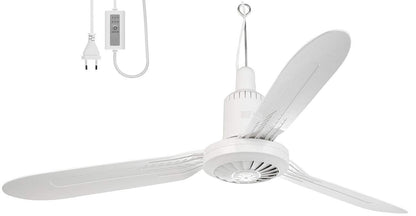 Mobiler Deckenventilator mit Timer, 3 Flügel