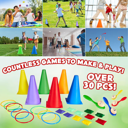 Outdoor-Spieleset für Kinder (4-in-1 Set), 4 in 1 Set