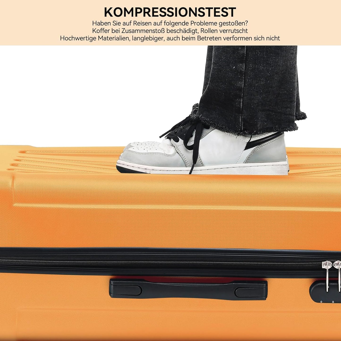 Hartschalen-Reisekoffer, Orangen L
