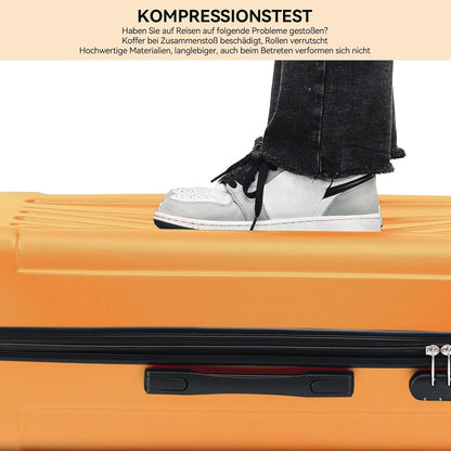 Hartschalen-Reisekoffer, Orangen L