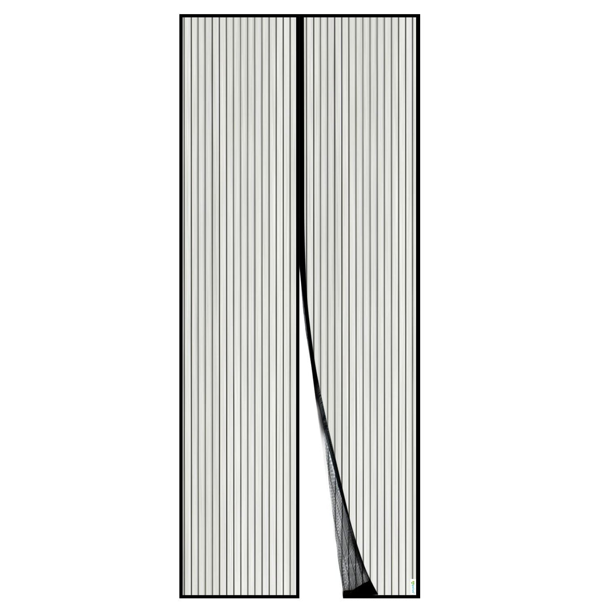 Magnet-Fliegengitter, 70x200 cm Schwarz