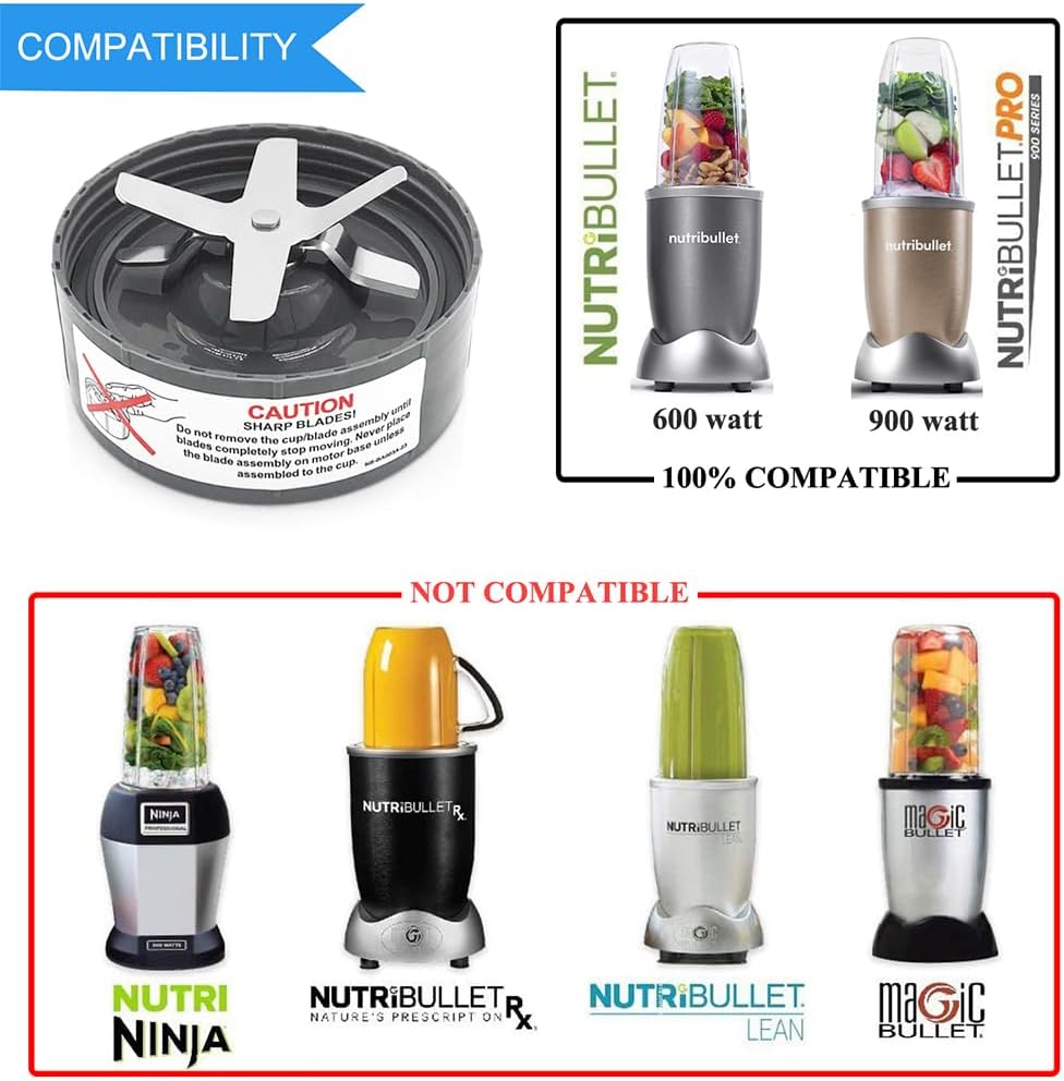 Ersatzklingen für Nutribullet 600W/900W (2er-Pack), 2 Stücke