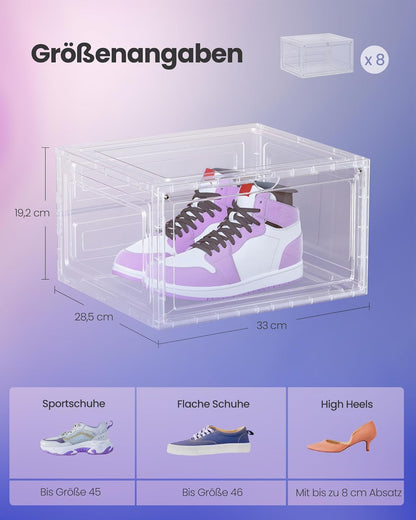 8er-Set Schuhboxen, 8
