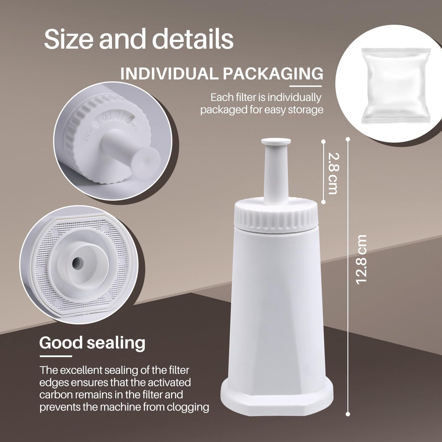 CMF011 Wasserfilter für Sage Barista, 4 Stück (1er Pack)