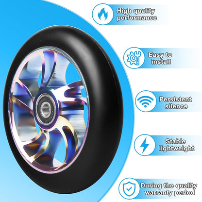 Stunt Scooter Ersatzräder Set, 2 Stück, 110 mm, Multicolored 110 mm