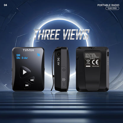 DAB/DAB+/UKW-Taschenradio DAB-398S mit OLED-Display