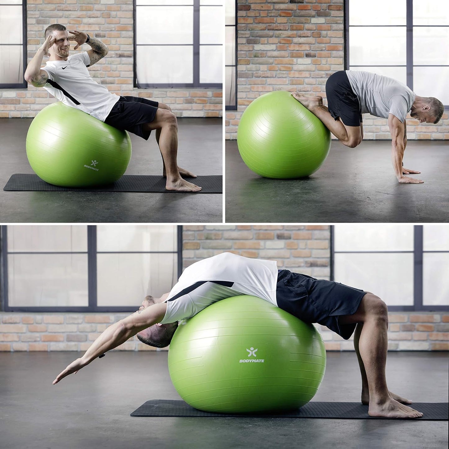 Gymnastikball mit Pumpe, New Rose Gold 65 cm (für Körpergröße 155-175cm)