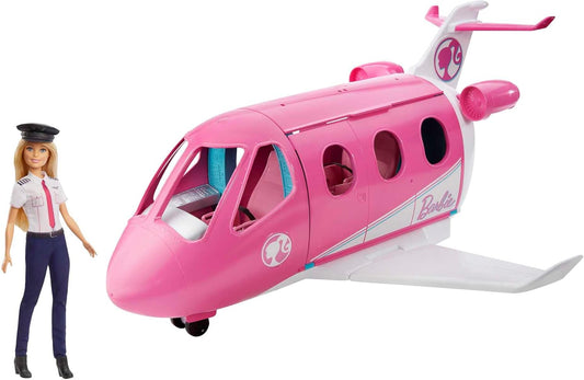 Flugzeug mit Pilotin und Zubehör, Barbie-Flugzeug mit Puppe