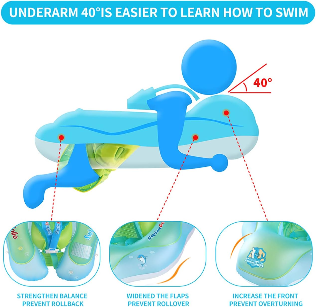 Babyschwimmring mit Sonnendach