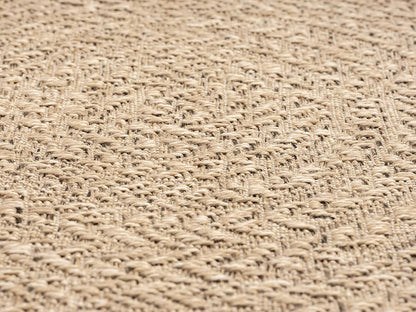 Wetterfester Outdoor-Teppich im Jute-Look (160 x 230 cm), 160 x 230 cm Natur-5