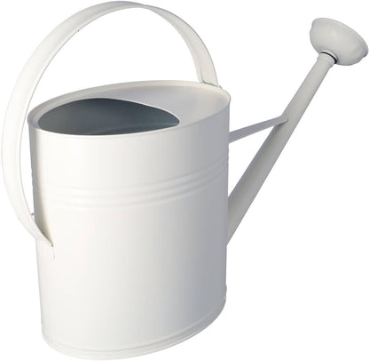 Zinkgiesskanne 10 L mit Giessbrause, Weiss 10 Liter