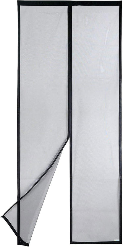 Magnetisches Fliegengitter für Balkontür 70x200 cm, 70x200 cm Schwarz