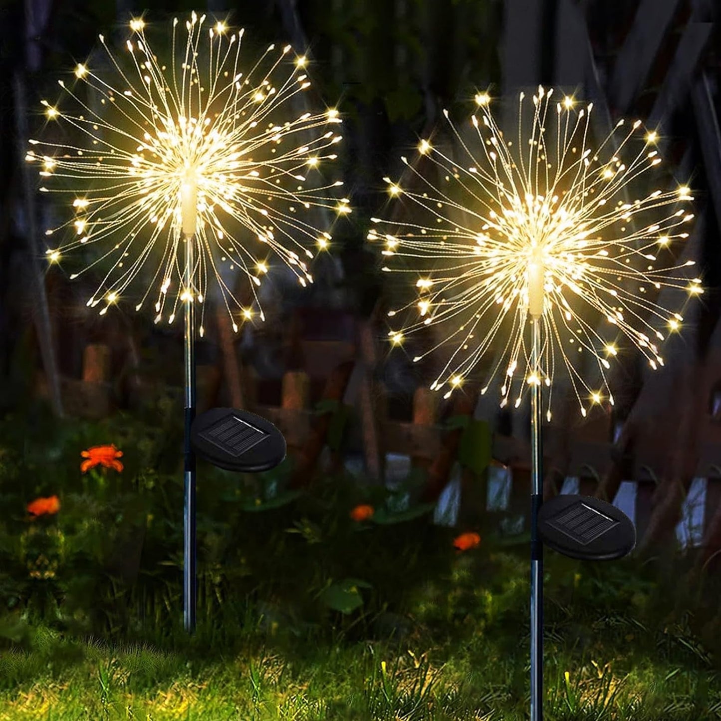 Solarlichter Pusteblume 2er Set, Warmweiss
