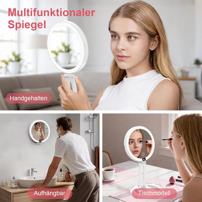 Kosmetikspiegel mit Beleuchtung, 360° Drehbar