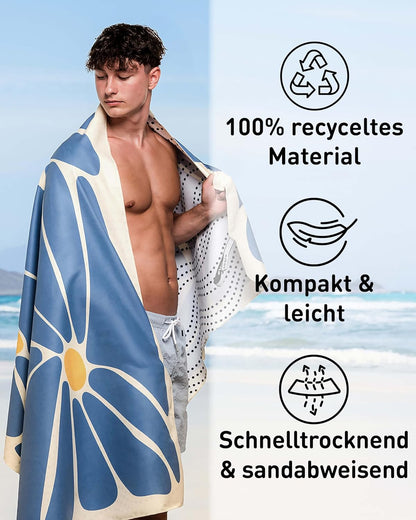 XXL-Mikrofaser-Strandtuch, 200cm x 90cm 39 Groovy Flowers