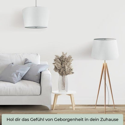 Lampenschirm, Weiss XL = ØU: 30cm | ØO: 23cm | H: 18cm