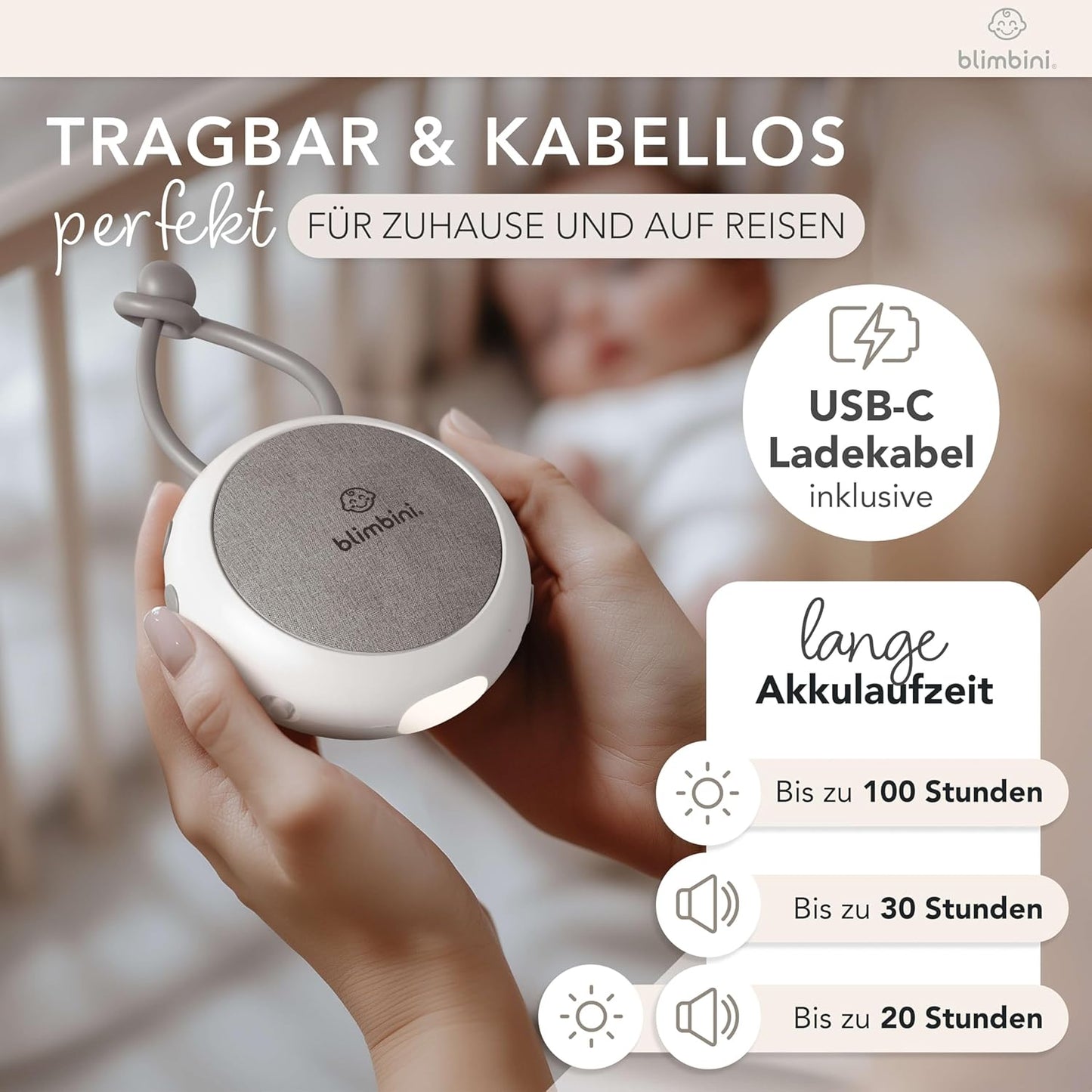 White-Noise-Maschine mit Nachtlicht