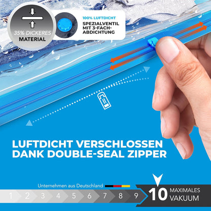 6-teiliges Vakuumbeutel-Set für Bettdecken, 6x Beutel - (6xXL (80x100 cm))