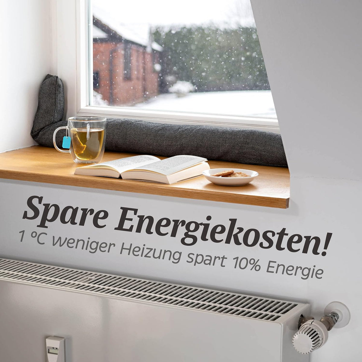 Zugluftstopper für Fenster und Türen (bis 120cm), 1