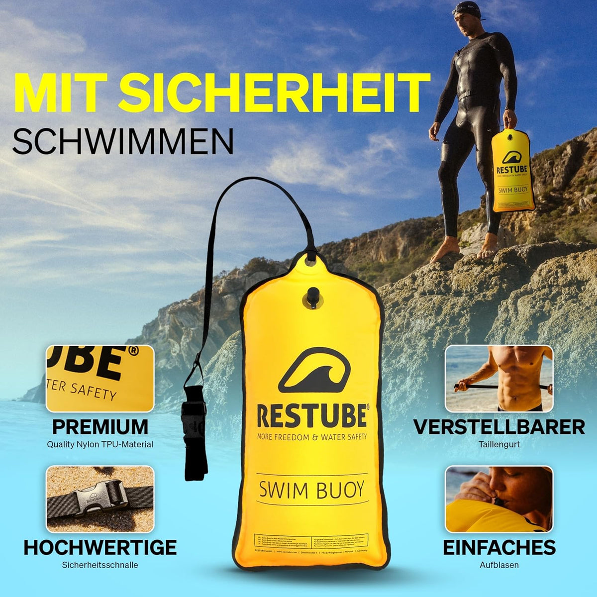 Aufblasbare Schwimmboje Classic, CLASSIC