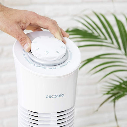 Turmventilator mit Timer und Oszillation, Höhe 30" | Steuerung mit Drehregler ; Weiss