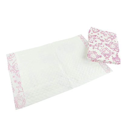 50 Stück Einweg-Wickelunterlagen mit Prinzessin-Motiven, 40 x 60 cm, Prinzessin Single