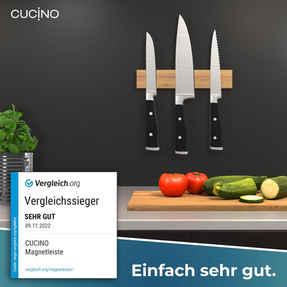 Selbstklebende Magnetleiste, Bambus Modern