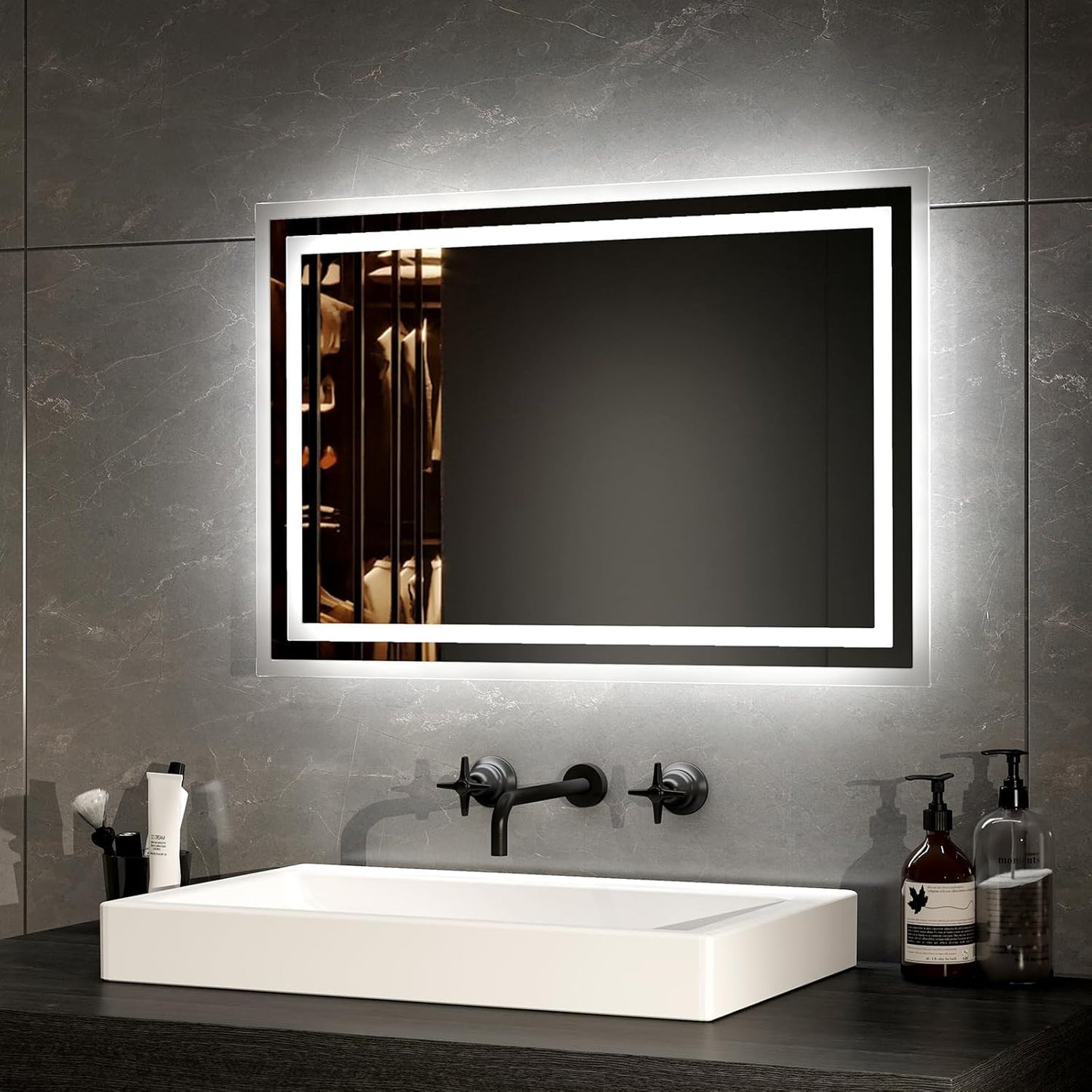 LED-Badspiegel, 40 x 60 cm, 40x60cm