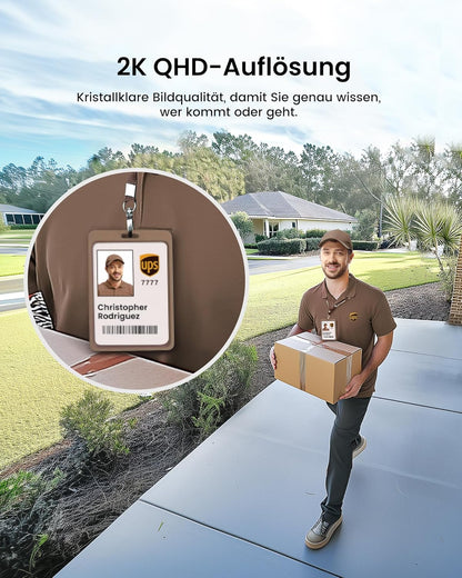 2K Solar-Überwachungskamera, 1 Solarkamera