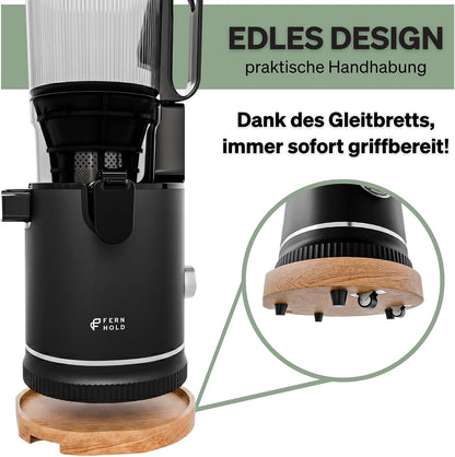 Slow Juicer mit XXL-Einfüllschacht, Schwarze
