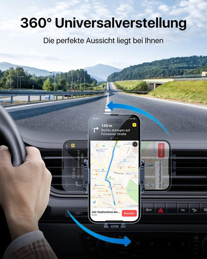 Handyhalterung, Kohlefaser Schwarz