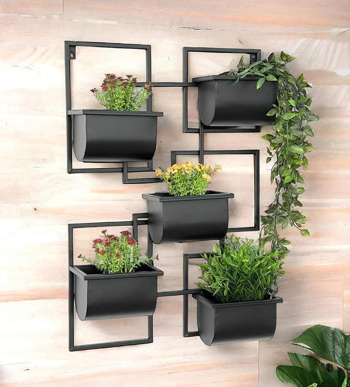 Modernes Pflanzenregal für die Wandmontage