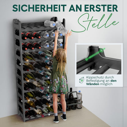 Modulares Flaschenregal für 60 Weinflaschen, für 60 Flaschen