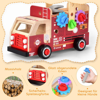 2-in-1 Werkzeugkoffer für Kinder, 2-in-1 Feuerwehrauto