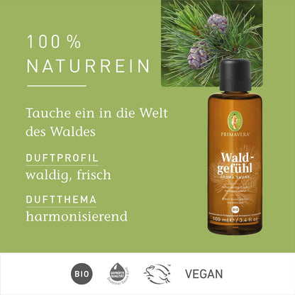 Aroma-Saunaöl Waldgefühl, Waldgefühl bio neue Flasche