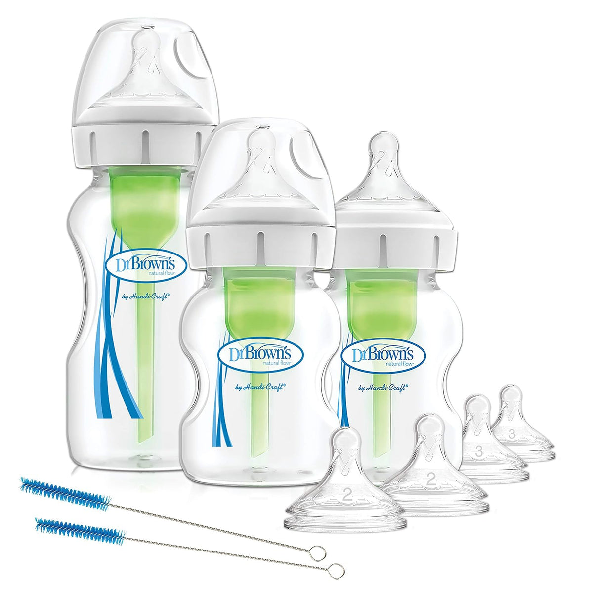 Starterset Babyflaschen, transparent Einzelbett