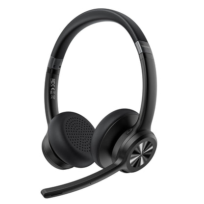 Bluetooth-Headset mit Mikrofon und Noise Cancelling, Modern Schwarz