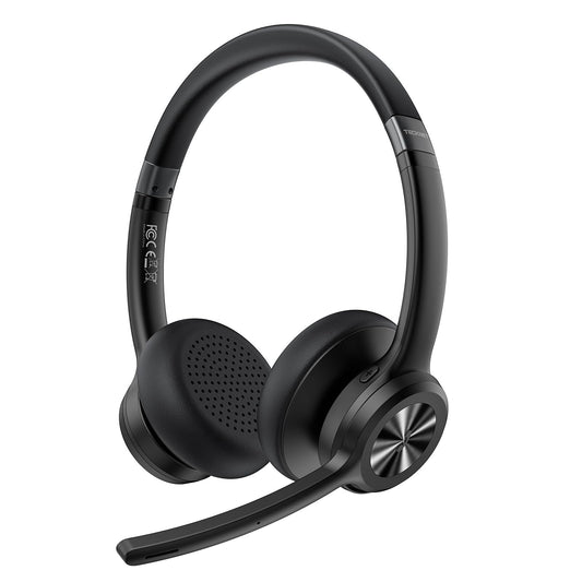 Bluetooth-Headset mit Mikrofon und Noise Cancelling, Modern Schwarz