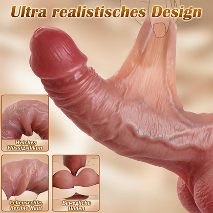 Realistischer Dildo Gordon mit starkem Saugnapf, 22 cm