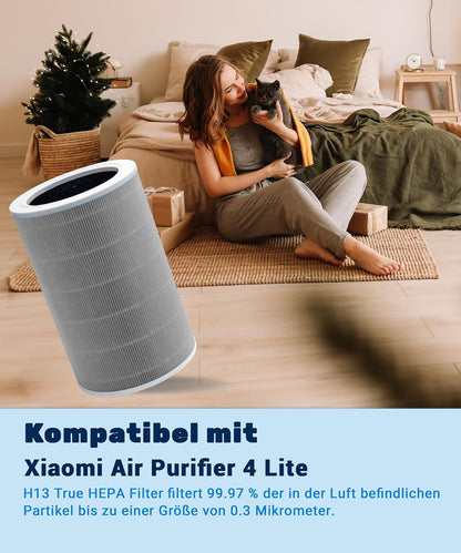 4-teiliges Ersatzfilter-Set für Xiaomi Air Purifier 4, 4 Ersatzfilter