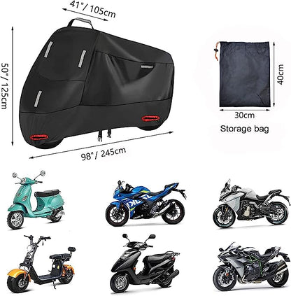 Motorradabdeckung, XXL (245 * 95 * 125 cm)
